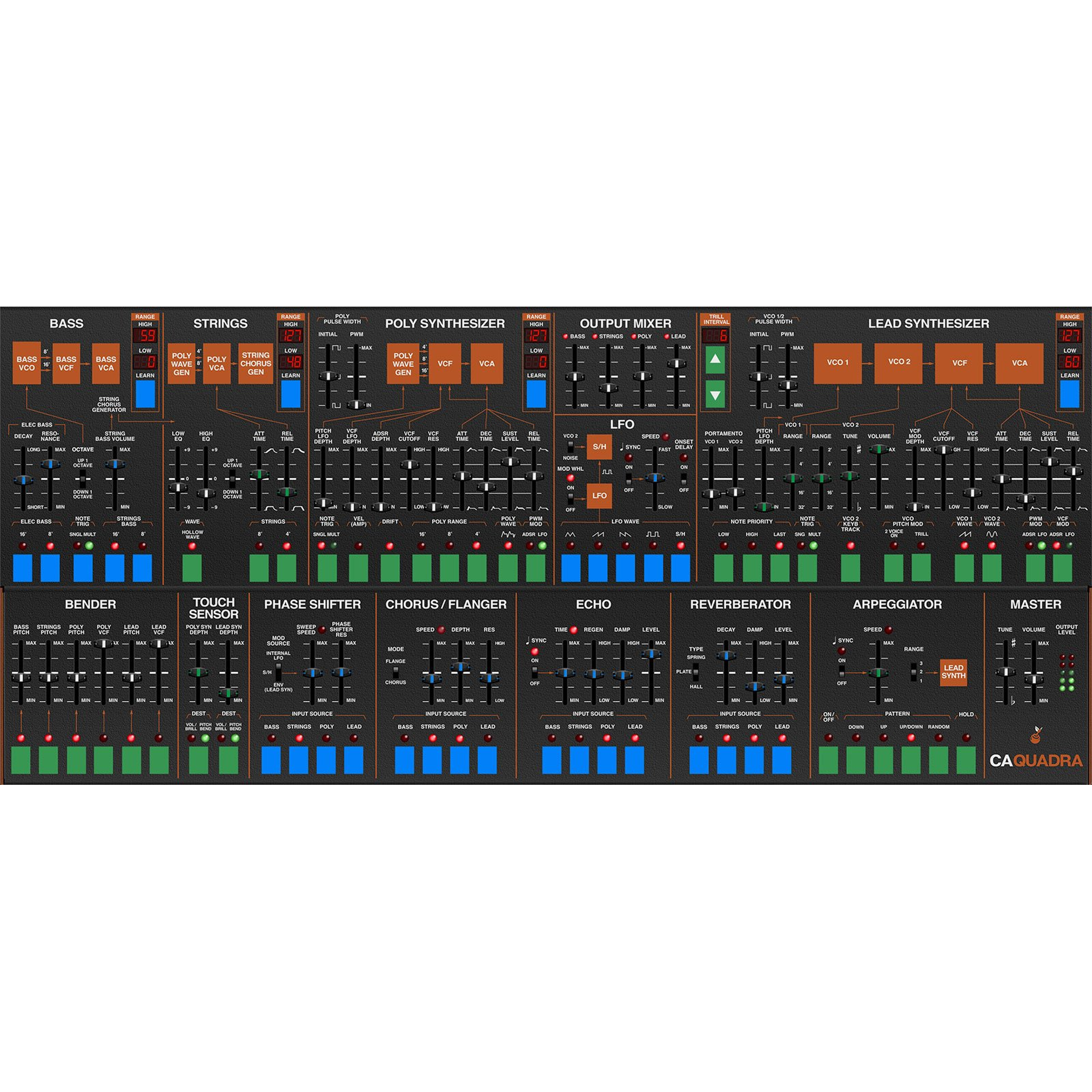 Quadra Synthesizer interface